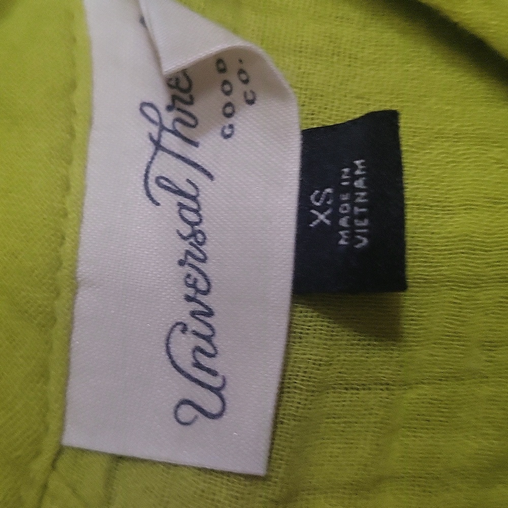 Universal Threads Neon Yellow Tiered dress size xs - Picture 3 of 5